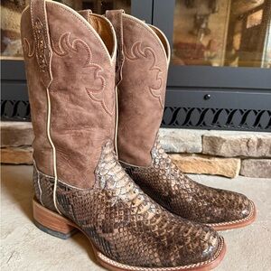 Western Heritage Snakeskin Cowboy Boots